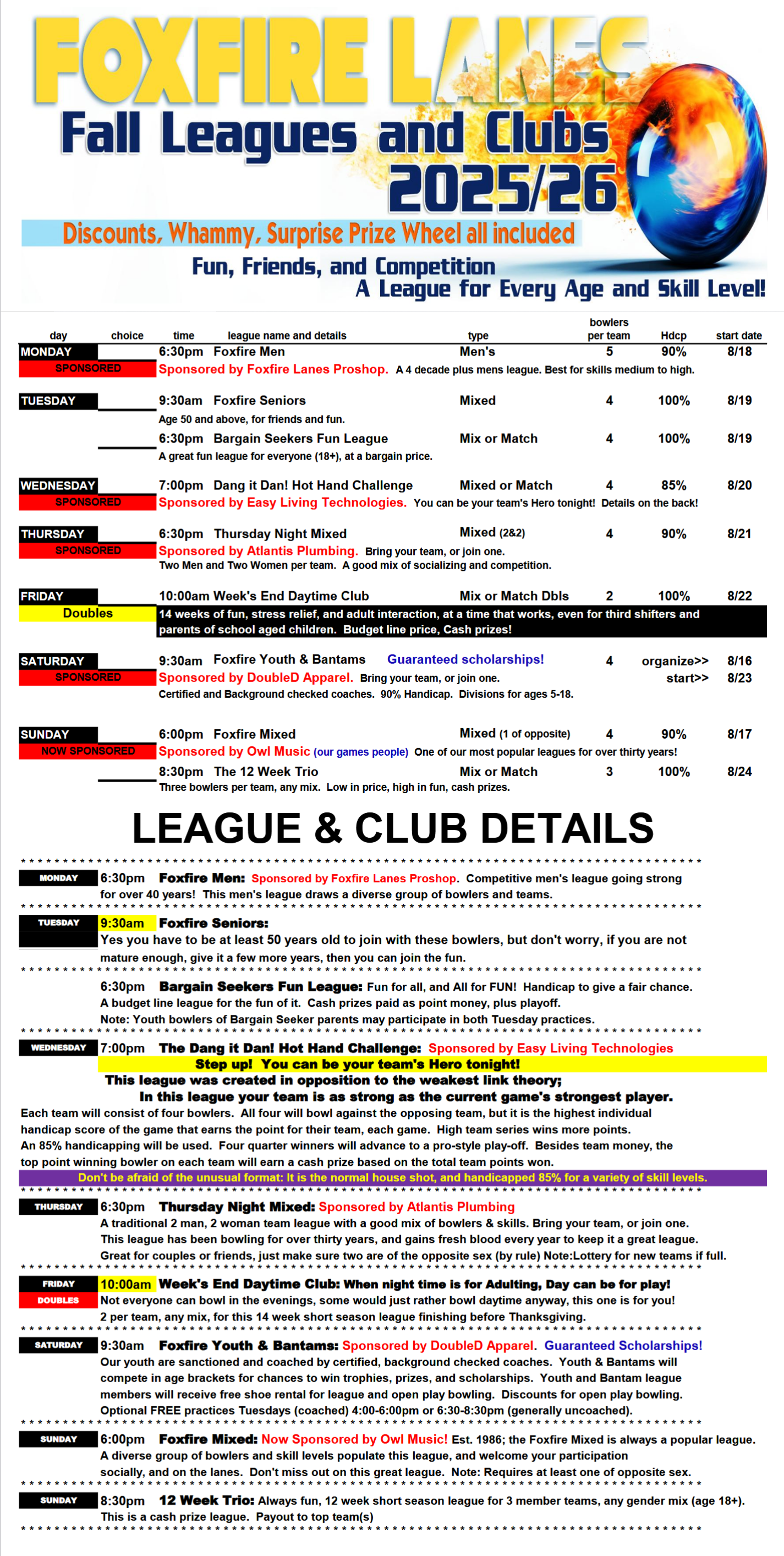 league